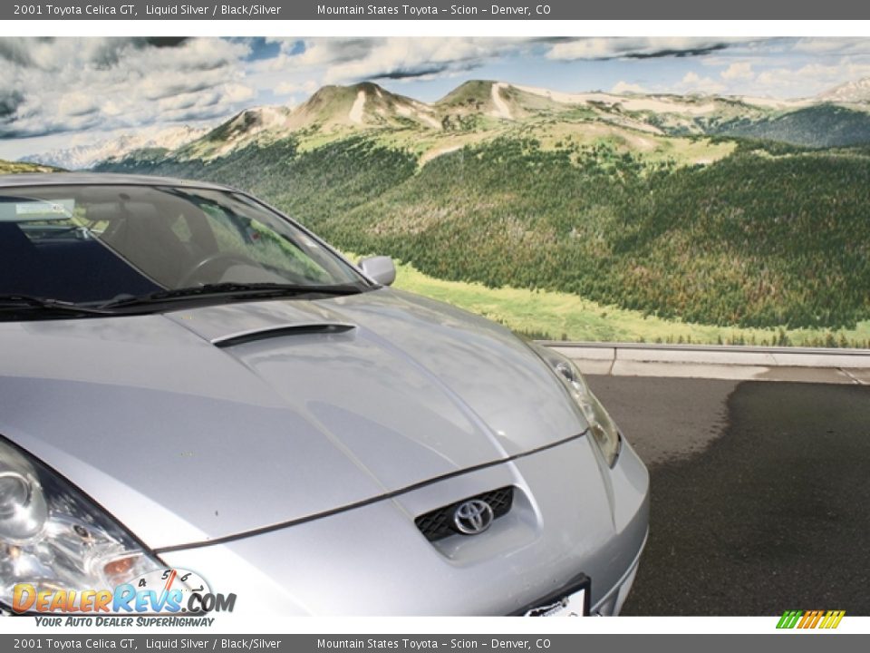 2001 Toyota Celica GT Liquid Silver / Black/Silver Photo #18