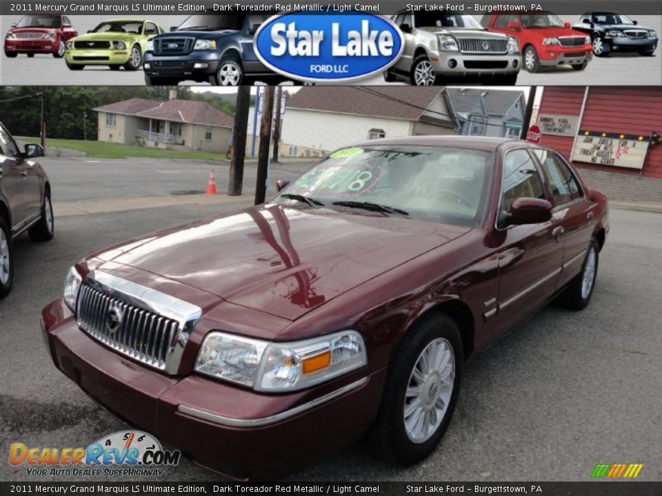 2011 Mercury Grand Marquis LS Ultimate Edition Dark Toreador Red Metallic / Light Camel Photo #3