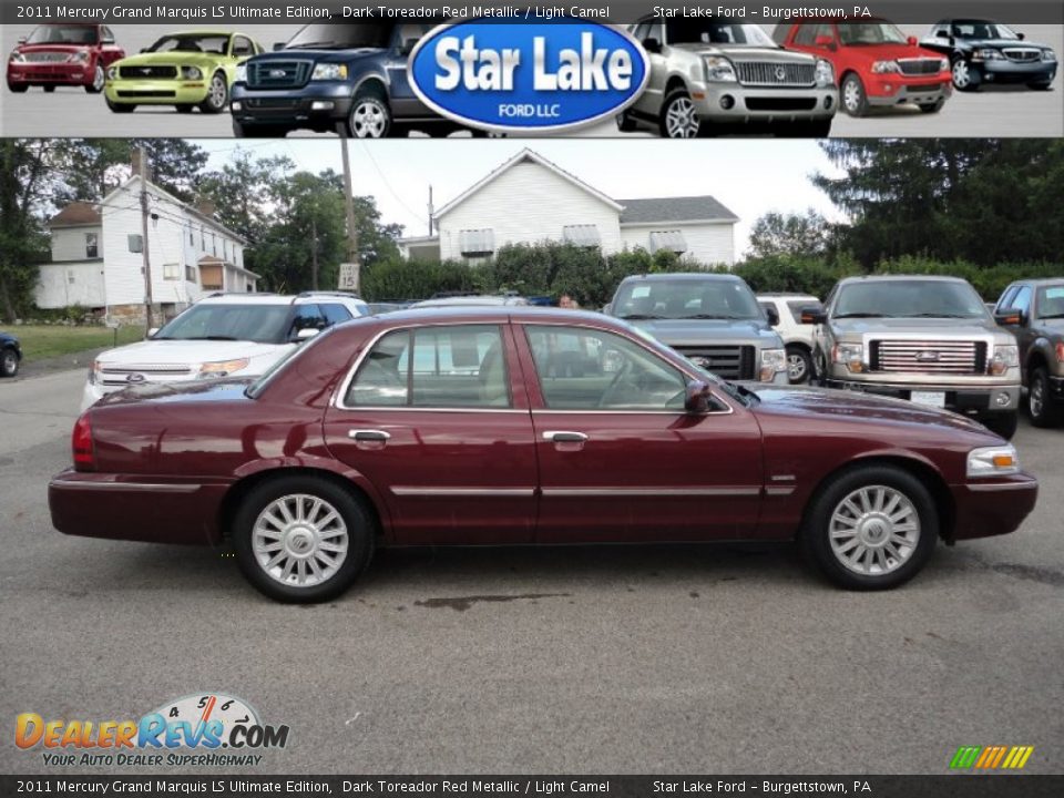 2011 Mercury Grand Marquis LS Ultimate Edition Dark Toreador Red Metallic / Light Camel Photo #6