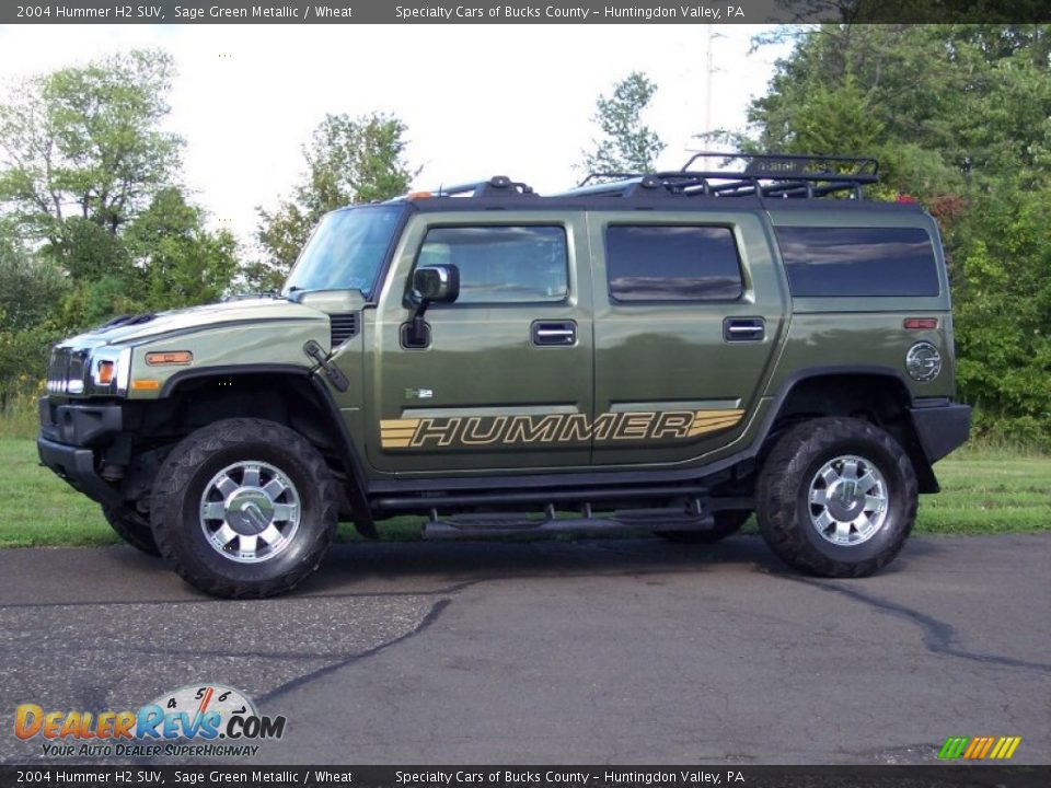 Sage Green Metallic 2004 Hummer H2 SUV Photo #2