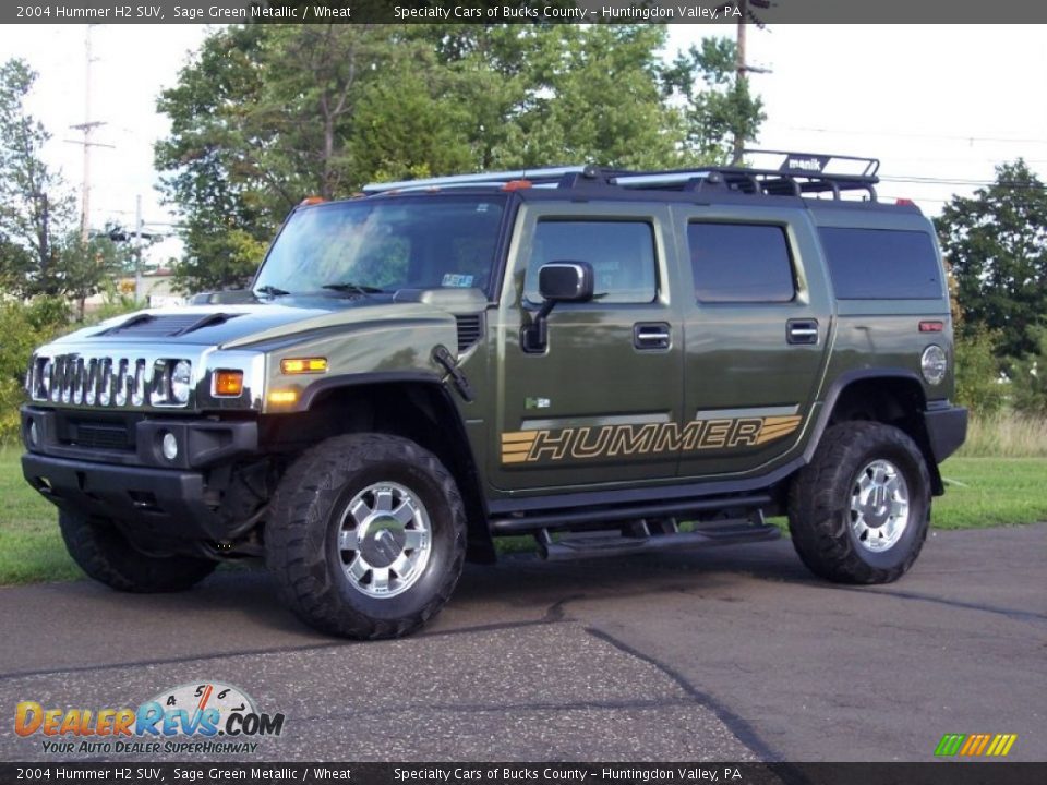 Sage Green Metallic 2004 Hummer H2 SUV Photo #3