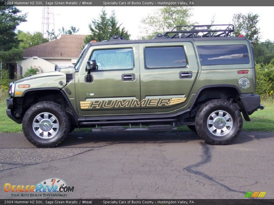 Sage Green Metallic 2004 Hummer H2 SUV Photo #5