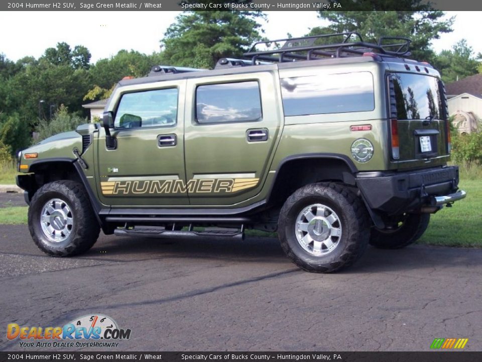 Sage Green Metallic 2004 Hummer H2 SUV Photo #6