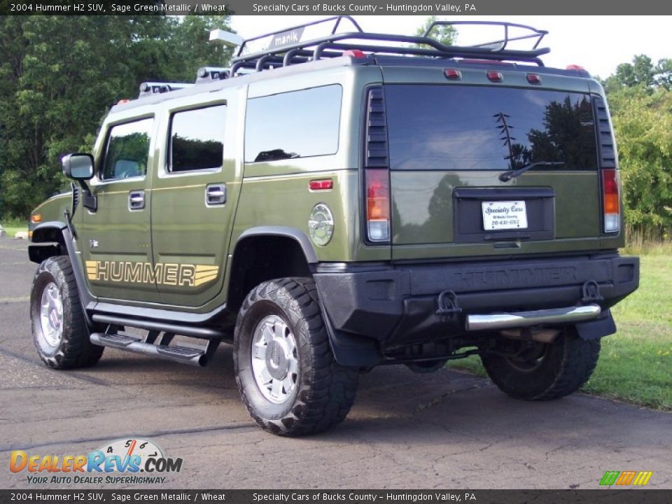 2004 Hummer H2 SUV Sage Green Metallic / Wheat Photo #7