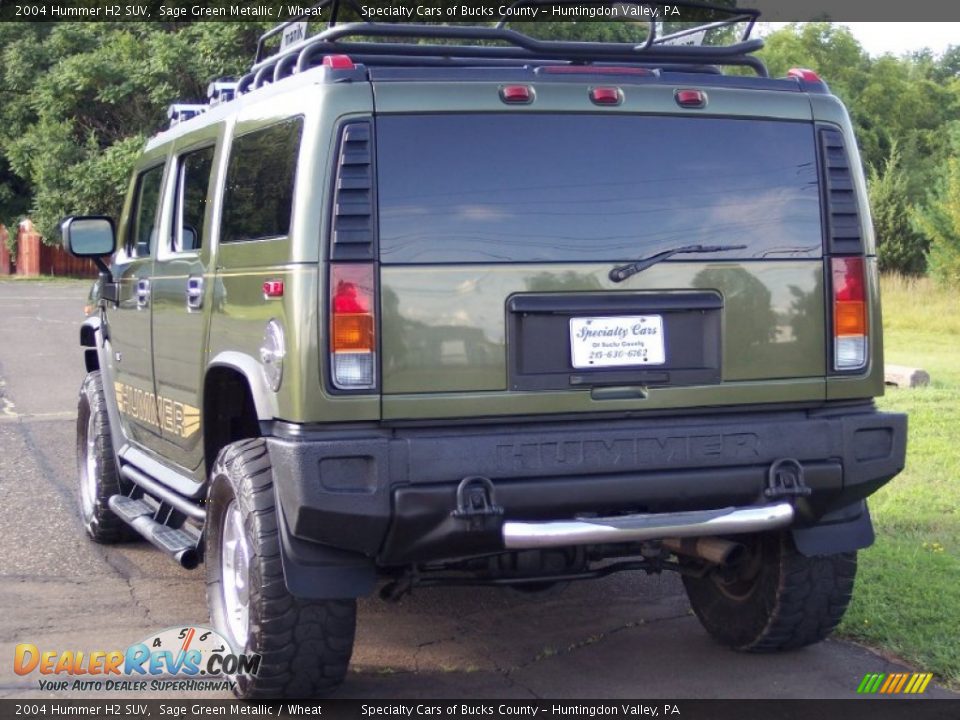 2004 Hummer H2 SUV Sage Green Metallic / Wheat Photo #8