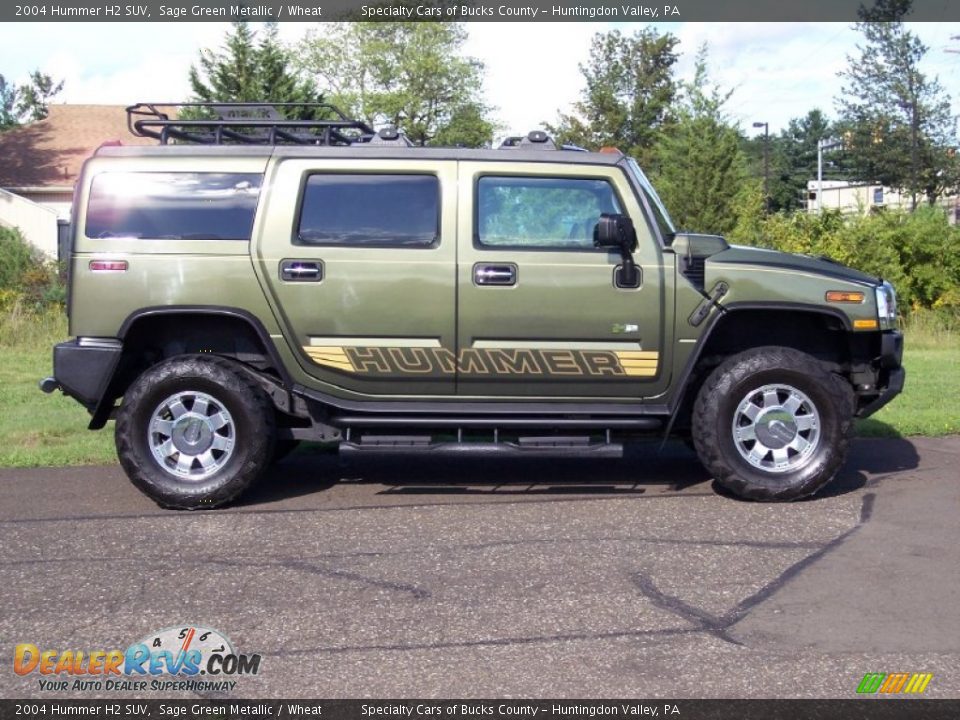 Sage Green Metallic 2004 Hummer H2 SUV Photo #13