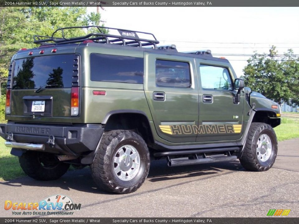 2004 Hummer H2 SUV Sage Green Metallic / Wheat Photo #15