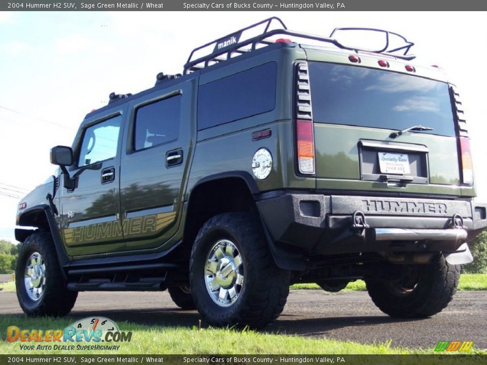 2004 Hummer H2 SUV Sage Green Metallic / Wheat Photo #18