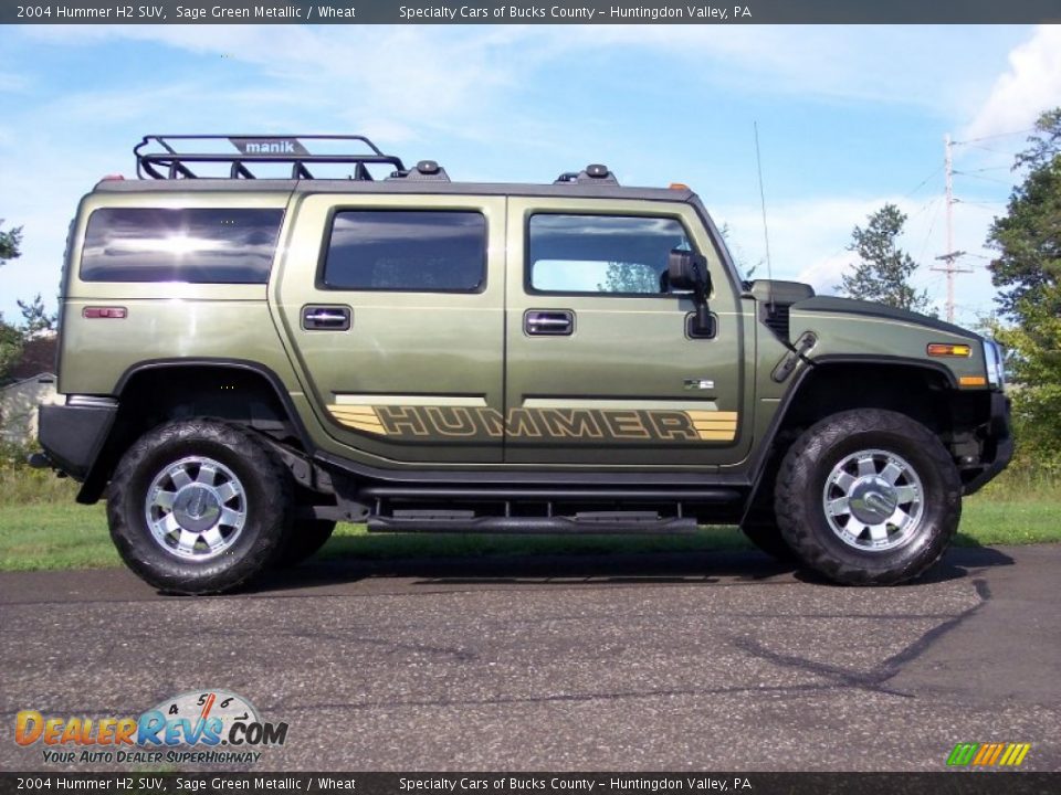 2004 Hummer H2 SUV Sage Green Metallic / Wheat Photo #20