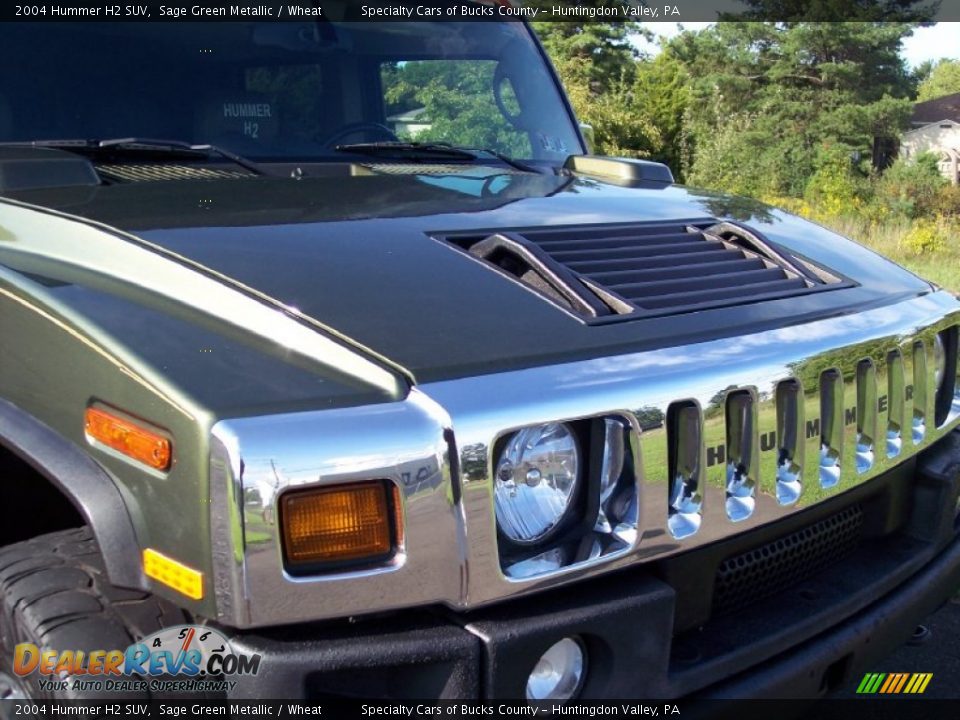 2004 Hummer H2 SUV Sage Green Metallic / Wheat Photo #22