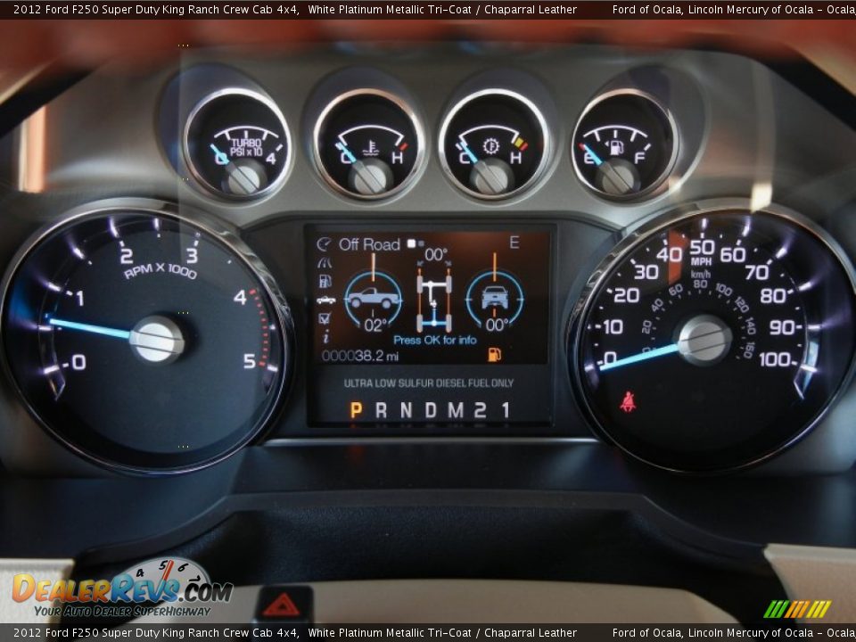 2012 Ford F250 Super Duty King Ranch Crew Cab 4x4 Gauges Photo #8