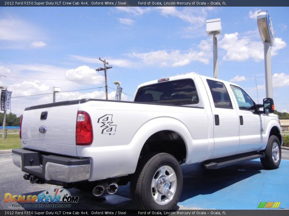 2012 Ford F350 Super Duty XLT Crew Cab 4x4 Oxford White / Steel Photo #3