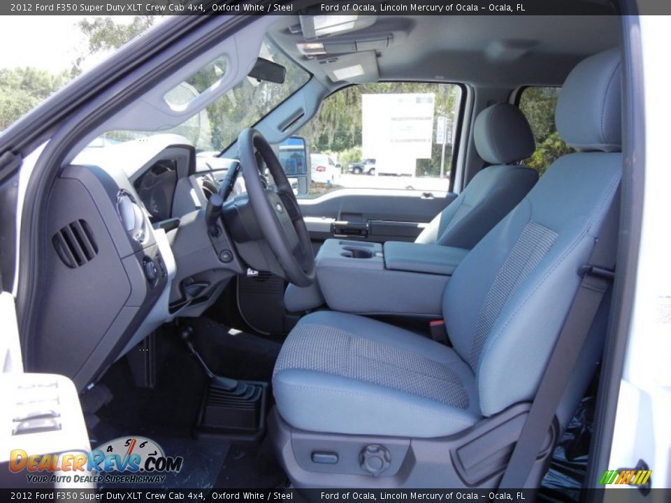 Steel Interior - 2012 Ford F350 Super Duty XLT Crew Cab 4x4 Photo #6