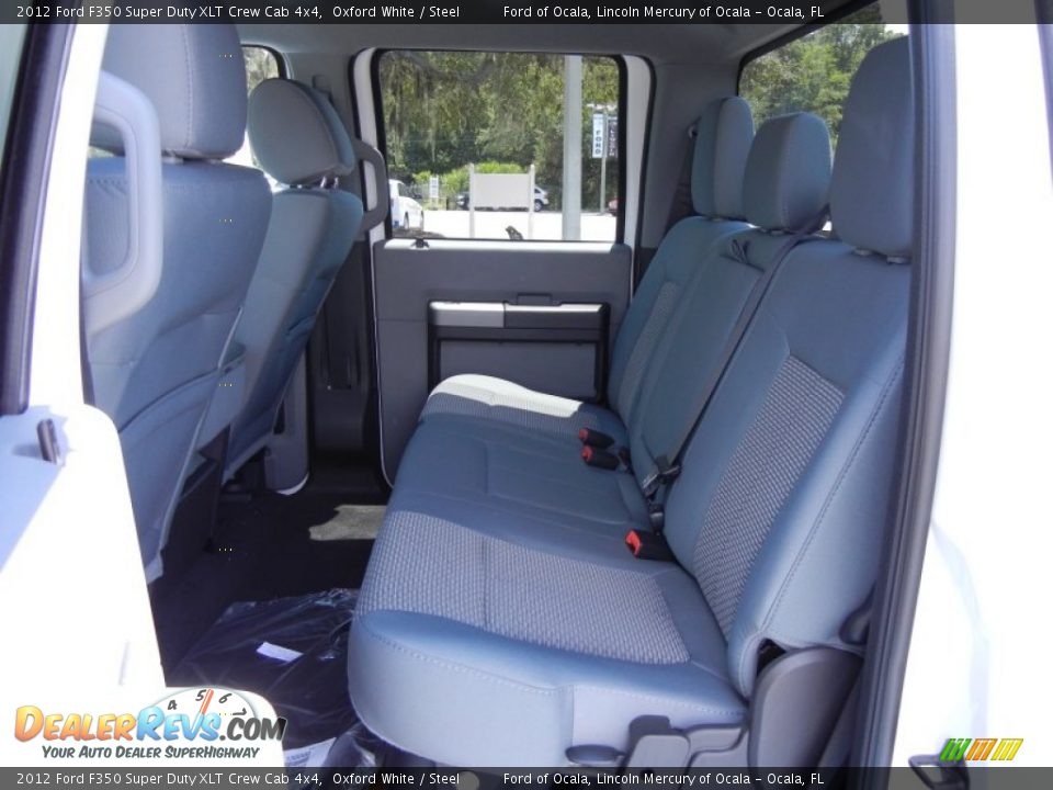 Steel Interior - 2012 Ford F350 Super Duty XLT Crew Cab 4x4 Photo #7