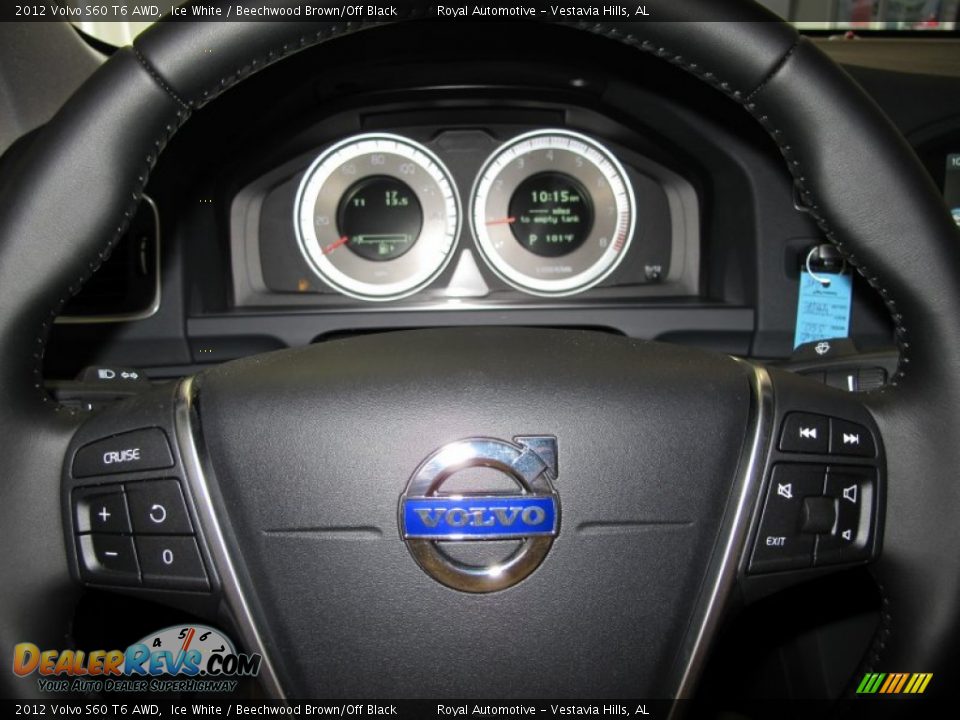 2012 Volvo S60 T6 AWD Steering Wheel Photo #14