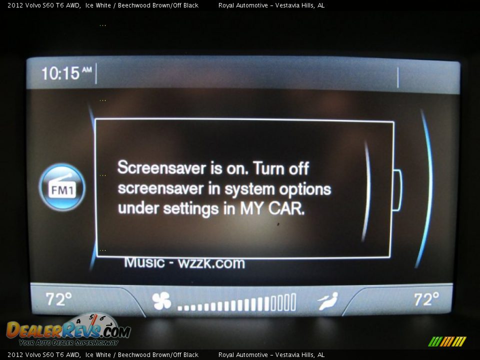 2012 Volvo S60 T6 AWD Ice White / Beechwood Brown/Off Black Photo #15