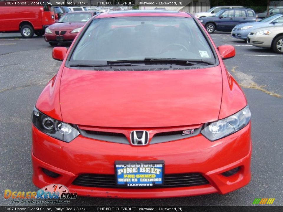 2007 Honda Civic Si Coupe Rallye Red / Black Photo #2