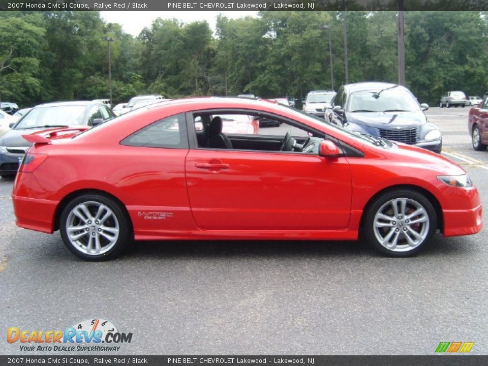 2007 Honda Civic Si Coupe Rallye Red / Black Photo #7