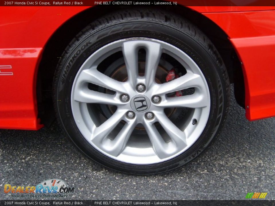 2007 Honda Civic Si Coupe Rallye Red / Black Photo #8