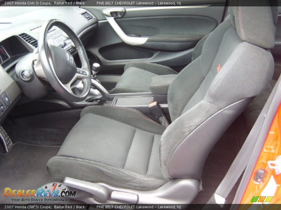 2007 Honda Civic Si Coupe Rallye Red / Black Photo #10