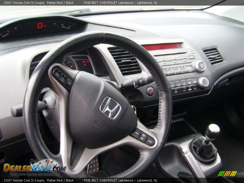 2007 Honda Civic Si Coupe Rallye Red / Black Photo #12