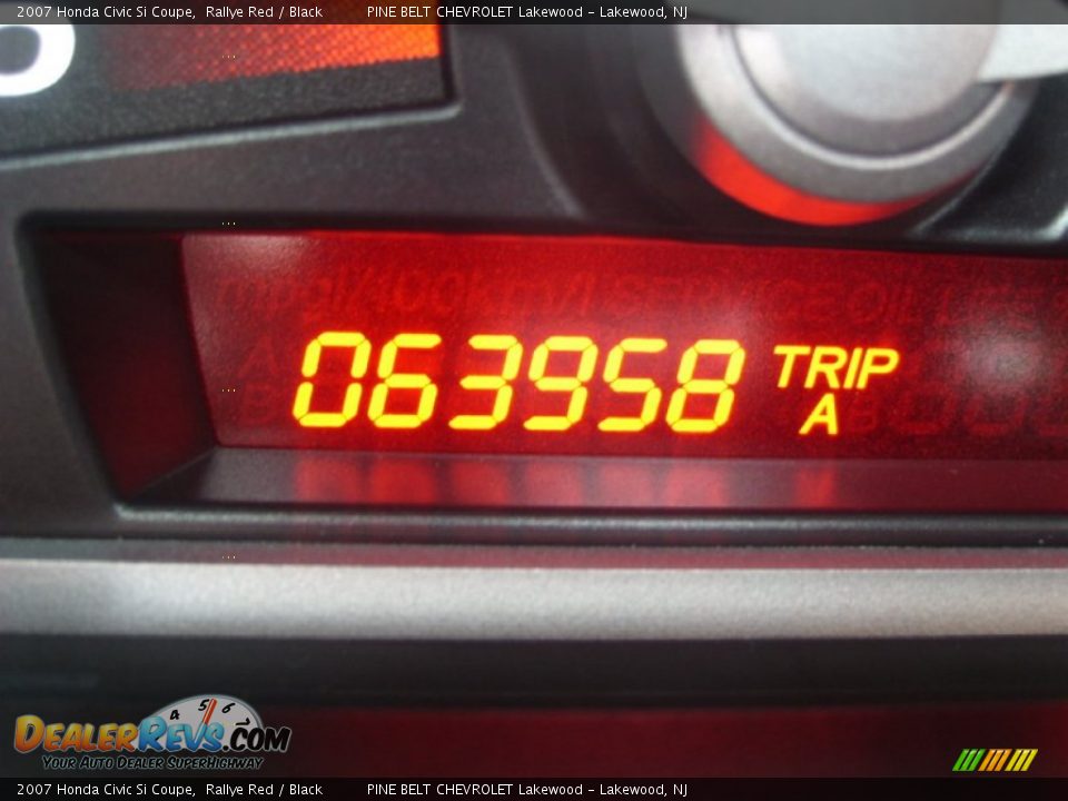 2007 Honda Civic Si Coupe Rallye Red / Black Photo #13