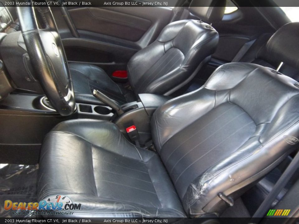 Black Interior 2003 Hyundai Tiburon Gt V6 Photo 7
