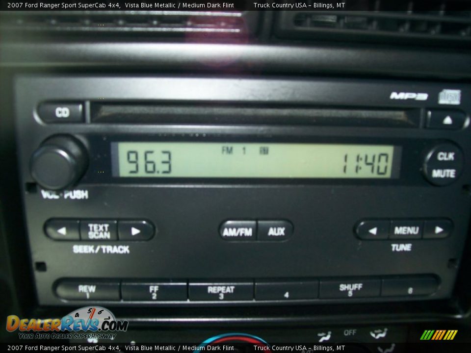 Audio System of 2007 Ford Ranger Sport SuperCab 4x4 Photo #15