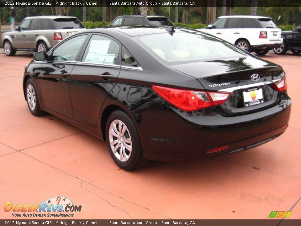 2012 Hyundai Sonata GLS Midnight Black / Camel Photo #3