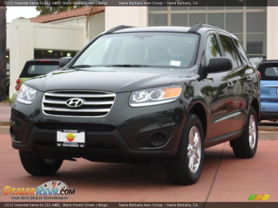 2012 Hyundai Santa Fe GLS AWD Black Forest Green / Beige Photo #1