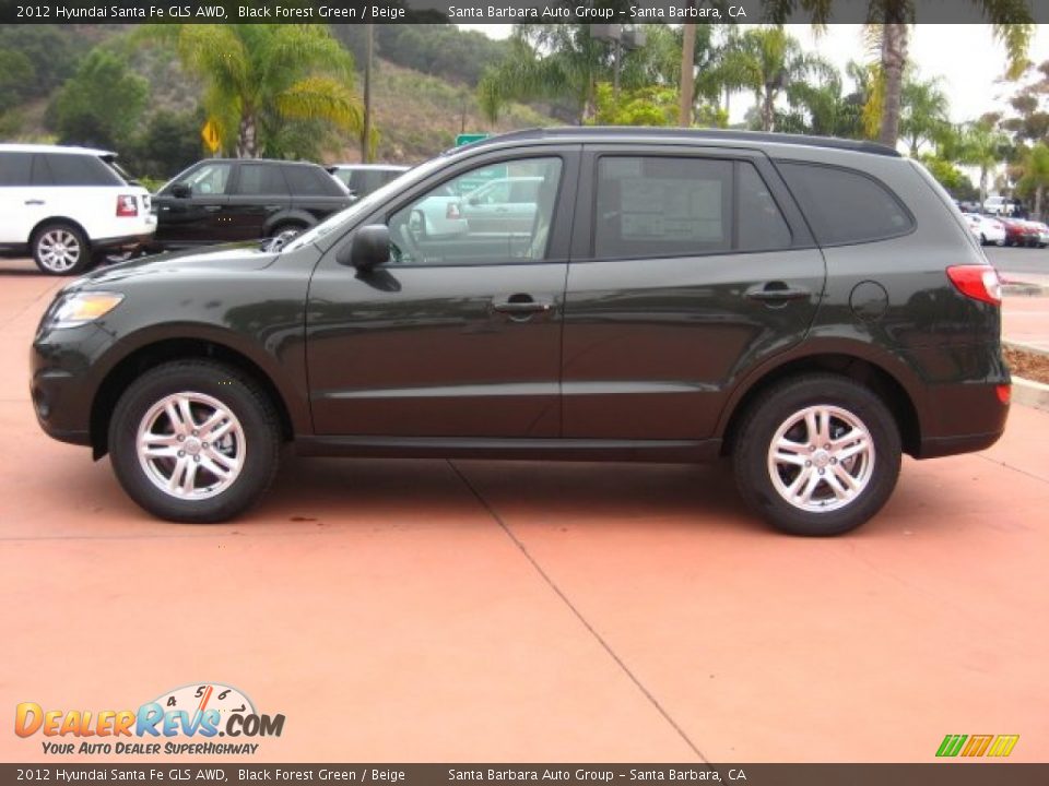 Black Forest Green 2012 Hyundai Santa Fe GLS AWD Photo #2