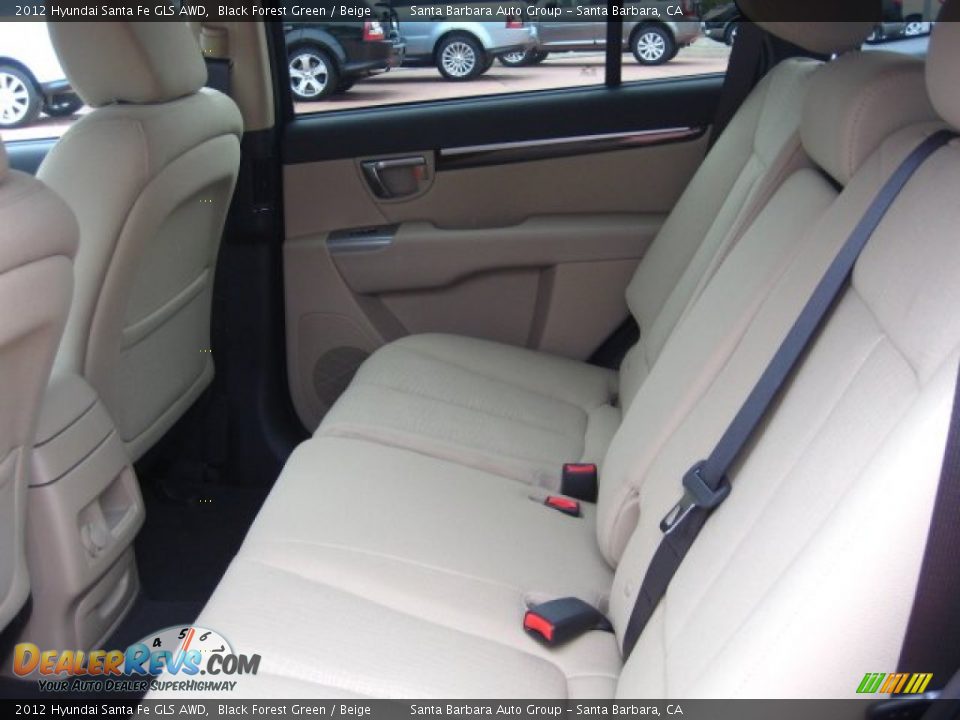 2012 Hyundai Santa Fe GLS AWD Black Forest Green / Beige Photo #4
