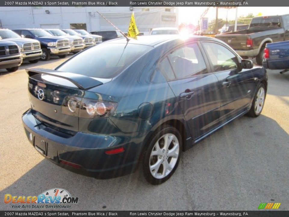 2007 Mazda MAZDA3 s Sport Sedan Phantom Blue Mica / Black Photo #5