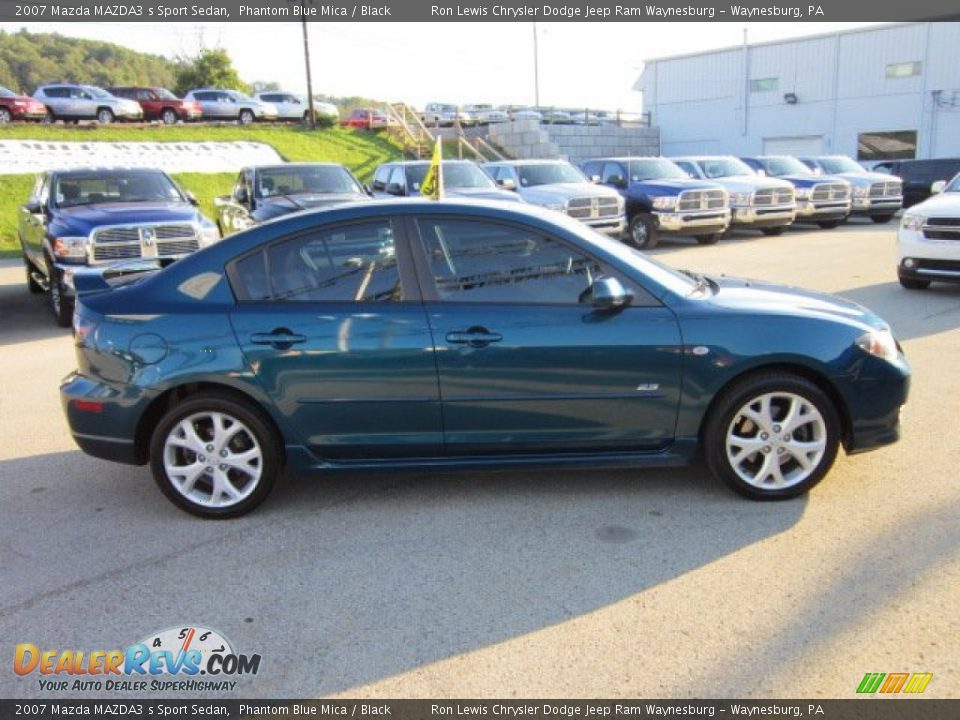 2007 Mazda MAZDA3 s Sport Sedan Phantom Blue Mica / Black Photo #6