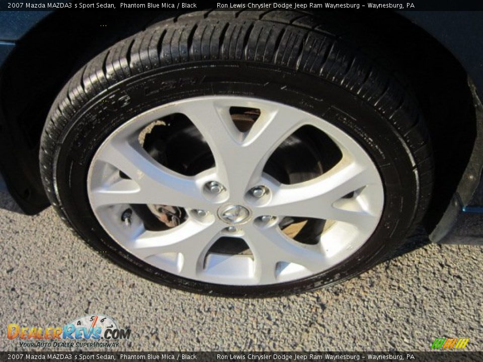 2007 Mazda MAZDA3 s Sport Sedan Phantom Blue Mica / Black Photo #9