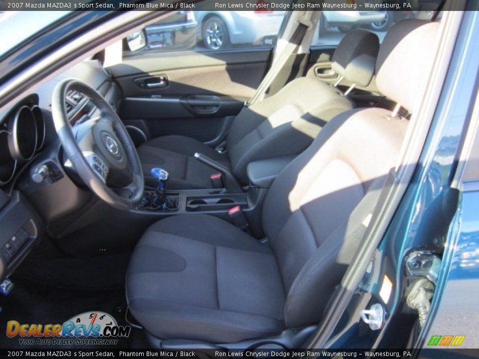 2007 Mazda MAZDA3 s Sport Sedan Phantom Blue Mica / Black Photo #10