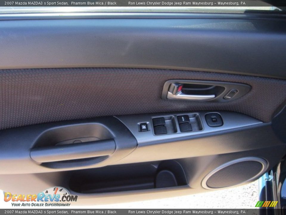 2007 Mazda MAZDA3 s Sport Sedan Phantom Blue Mica / Black Photo #13