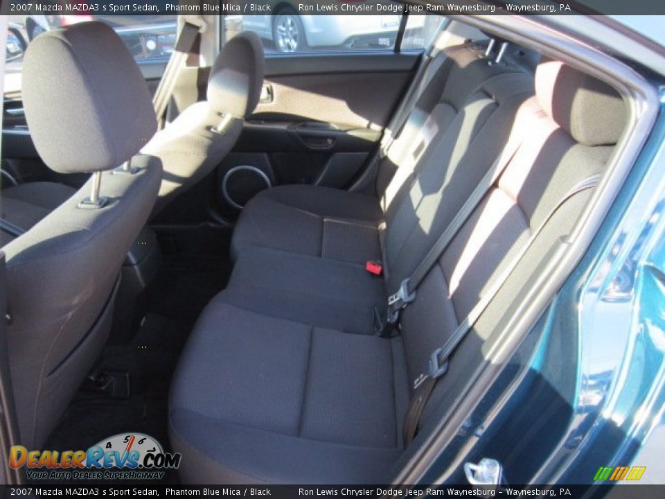 2007 Mazda MAZDA3 s Sport Sedan Phantom Blue Mica / Black Photo #14