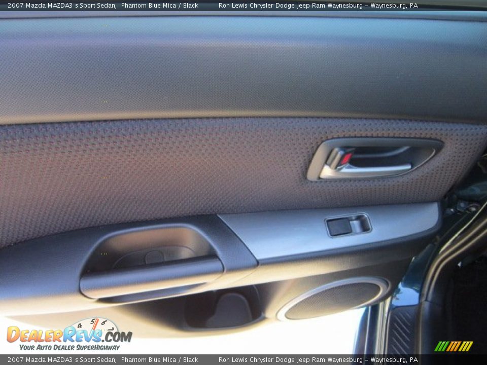 2007 Mazda MAZDA3 s Sport Sedan Phantom Blue Mica / Black Photo #16