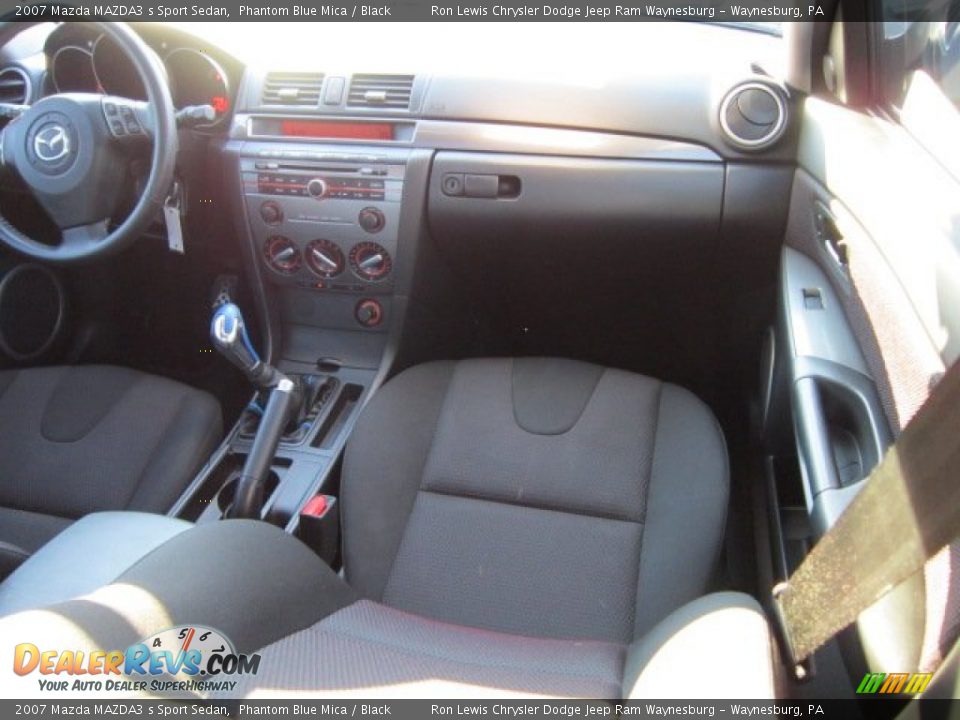 2007 Mazda MAZDA3 s Sport Sedan Phantom Blue Mica / Black Photo #19