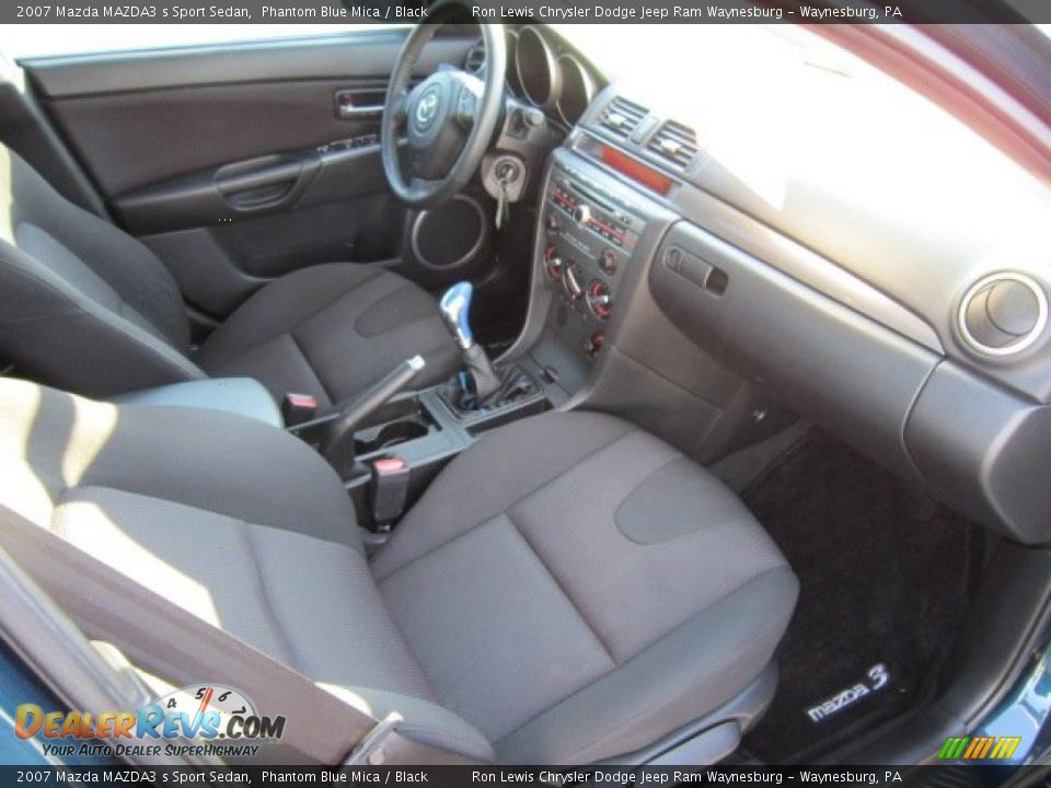 2007 Mazda MAZDA3 s Sport Sedan Phantom Blue Mica / Black Photo #21