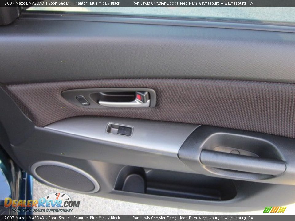 2007 Mazda MAZDA3 s Sport Sedan Phantom Blue Mica / Black Photo #22