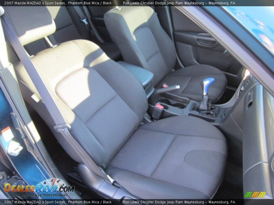 2007 Mazda MAZDA3 s Sport Sedan Phantom Blue Mica / Black Photo #23