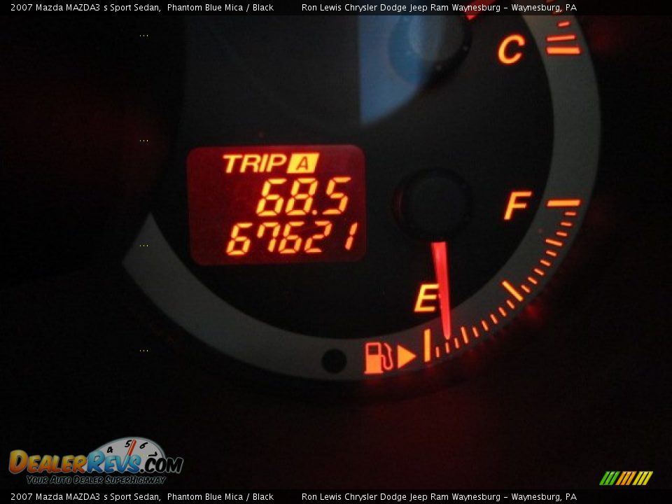 2007 Mazda MAZDA3 s Sport Sedan Phantom Blue Mica / Black Photo #25