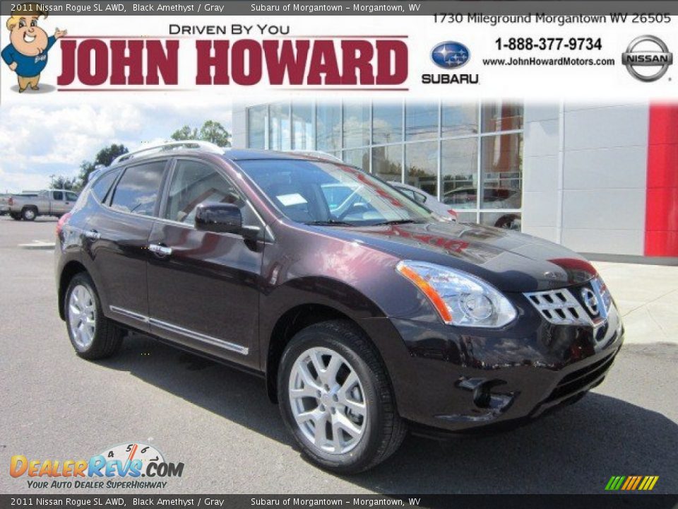 2011 Nissan Rogue SL AWD Black Amethyst / Gray Photo #1