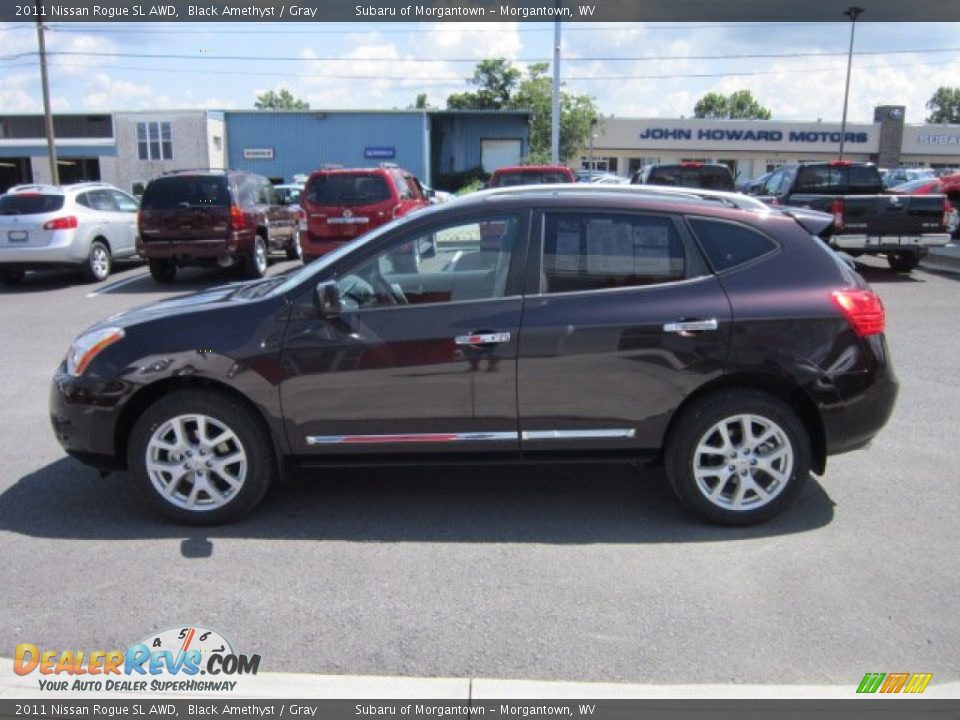 2011 Nissan Rogue SL AWD Black Amethyst / Gray Photo #4