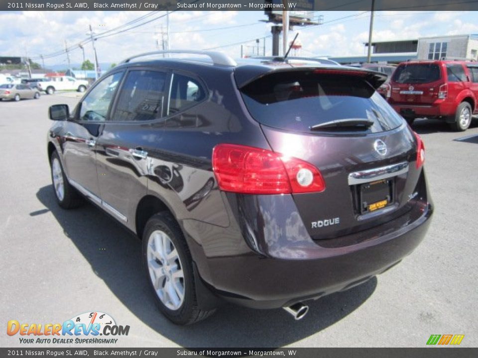 2011 Nissan Rogue SL AWD Black Amethyst / Gray Photo #5