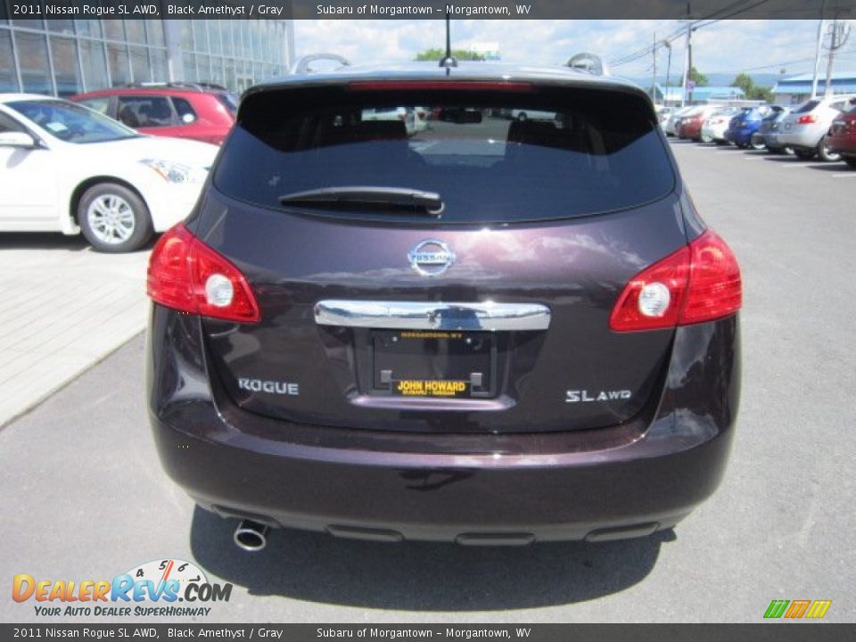 2011 Nissan Rogue SL AWD Black Amethyst / Gray Photo #6