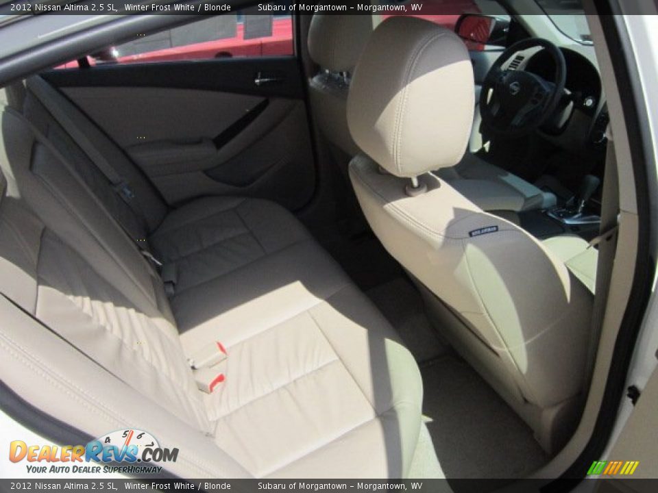 2012 Nissan Altima 2.5 SL Winter Frost White / Blonde Photo #12