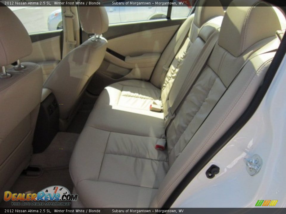 2012 Nissan Altima 2.5 SL Winter Frost White / Blonde Photo #13